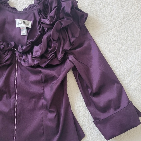 Joseph Ribkoff Ruffle Blouse - Picture 3 of 6